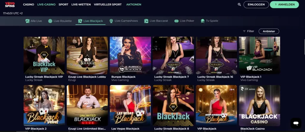 Live Blackjack