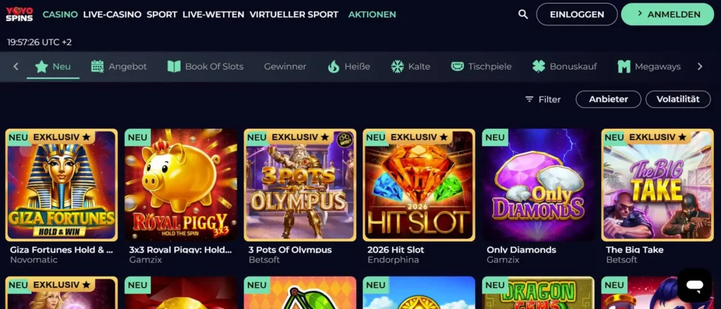 Neue Spiele 2026